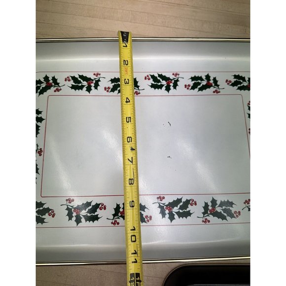 Vintage Stackable MCM 3pc  Christmas Holiday’s lacquer ware serving trays Japan - Picture 11 of 11